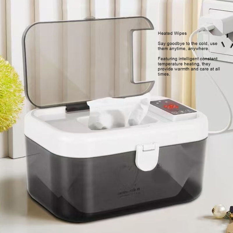 Baby Wipe Warmer - Witte babydoekjeswarmer met bovenverwarming, dispenser voor
