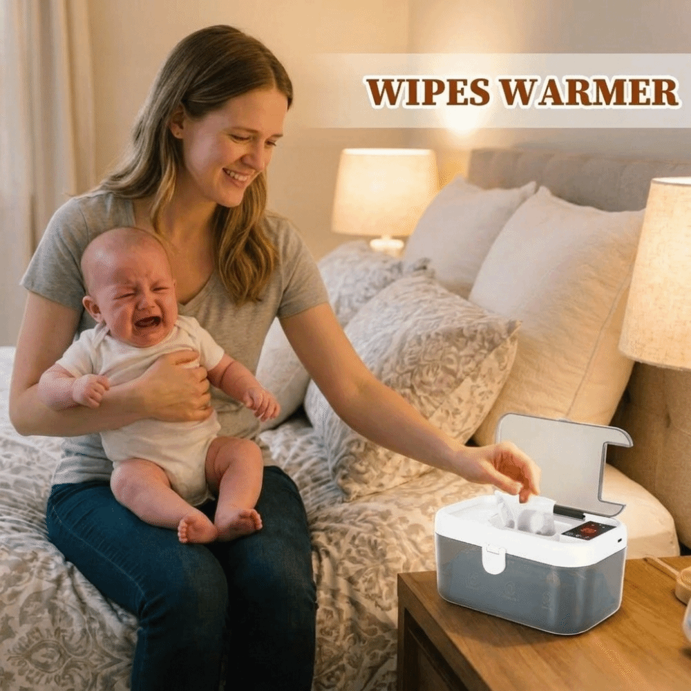 Baby Wipe Warmer - Snelle verwarming Babydoekjesverwarmer 3-traps temperatuurregeling Kleine