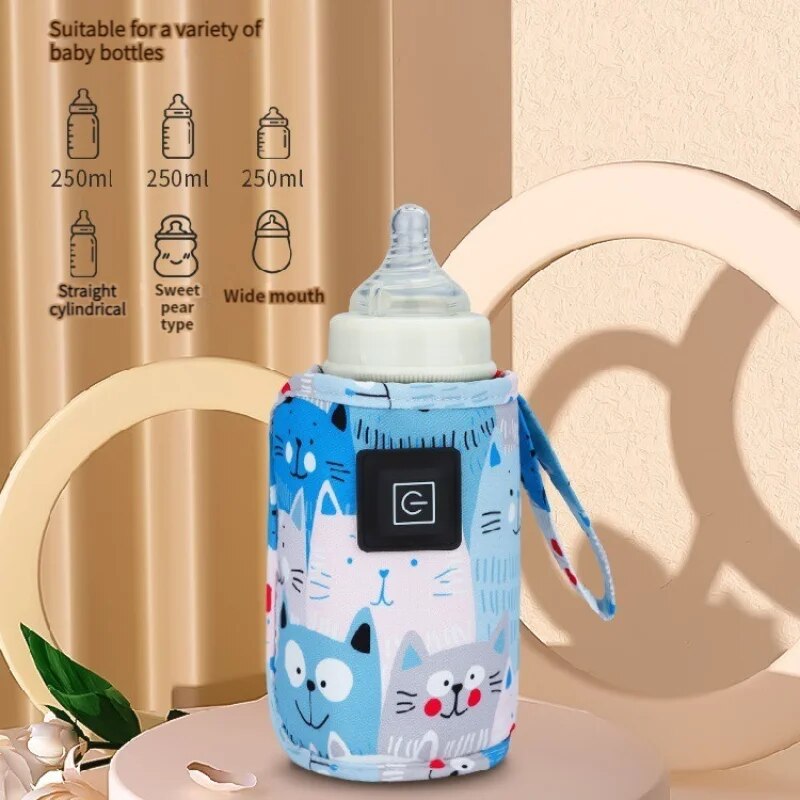Portable Bottle Warmer - 1PCS USB-melkverwarmer Constante temperatuur Huishouden Drie