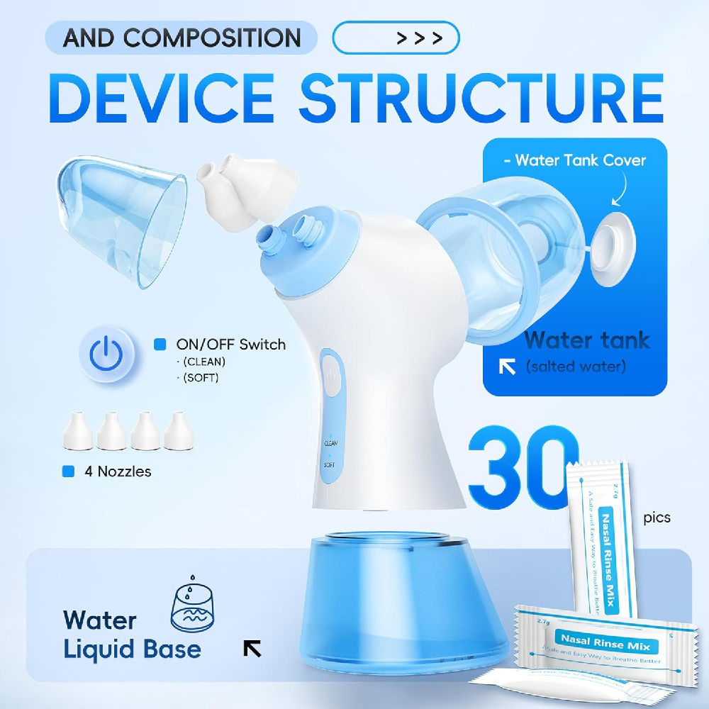 Oplaadbare elektrische neusrei - Nasal Aspirator recensie en prijs